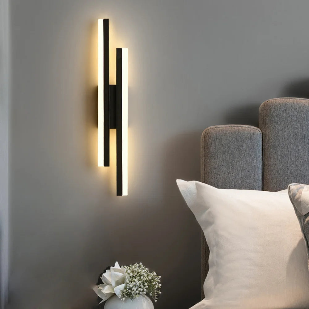 Applique Murale LED Moderne – Métal & Acrylique, Éclairage Décoratif pour Chambre et Salon